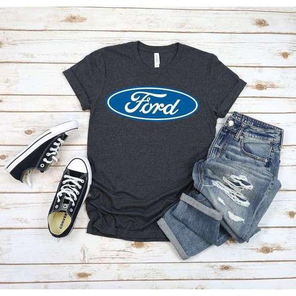 Gildan Tops - Ford T Shirt Classic Ford Logo Brand